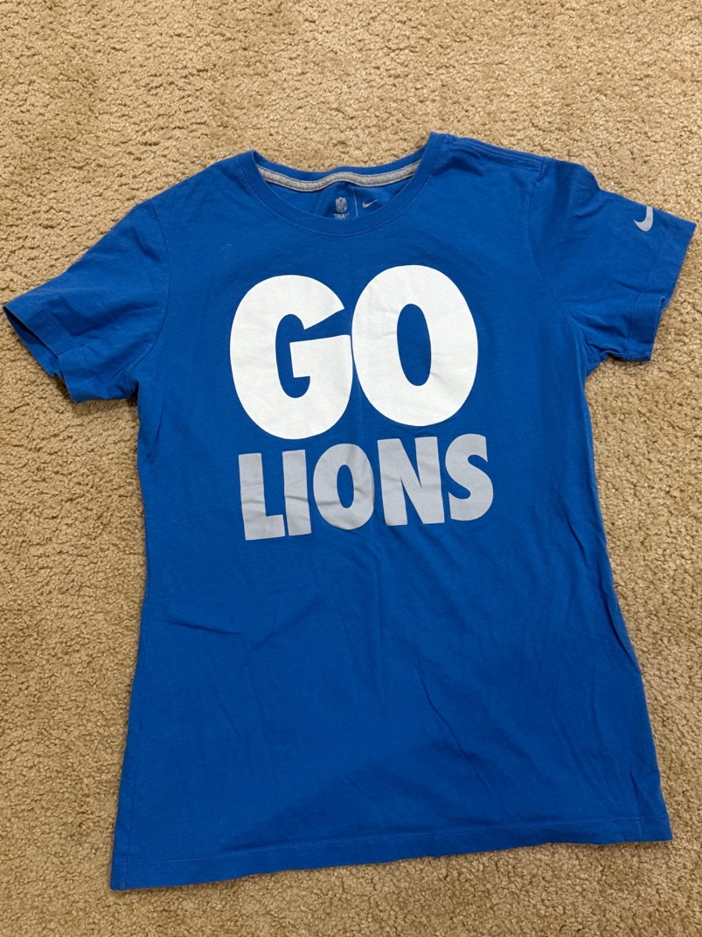 Nike Royal Blue "GO LIONS" Graphic Tee